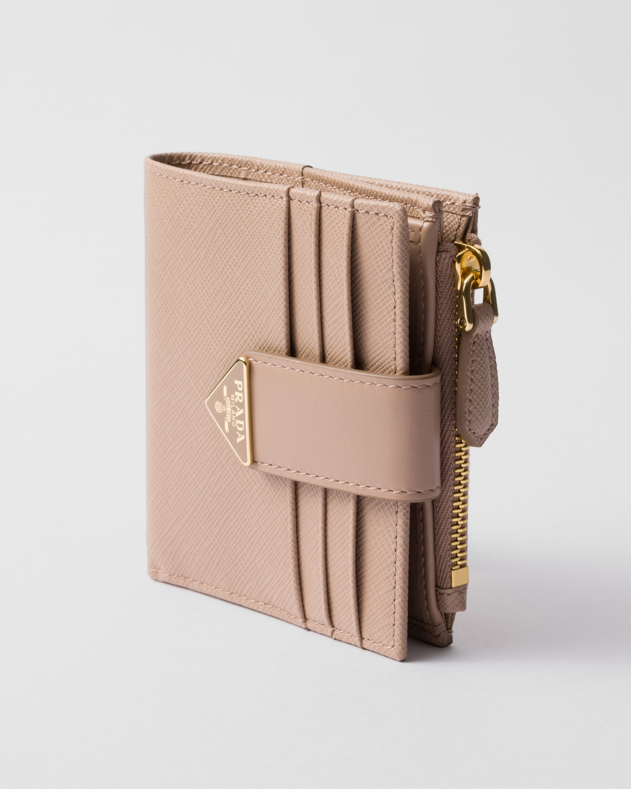 Prada Small Saffiano and smooth leather wallet - Image 3